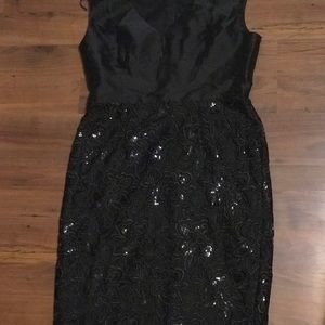 Adrianna Papell V- Neck Dress